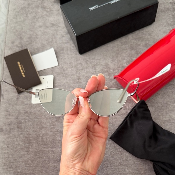 Khaite Oliver Peoples Silver Sunglasses main image 2